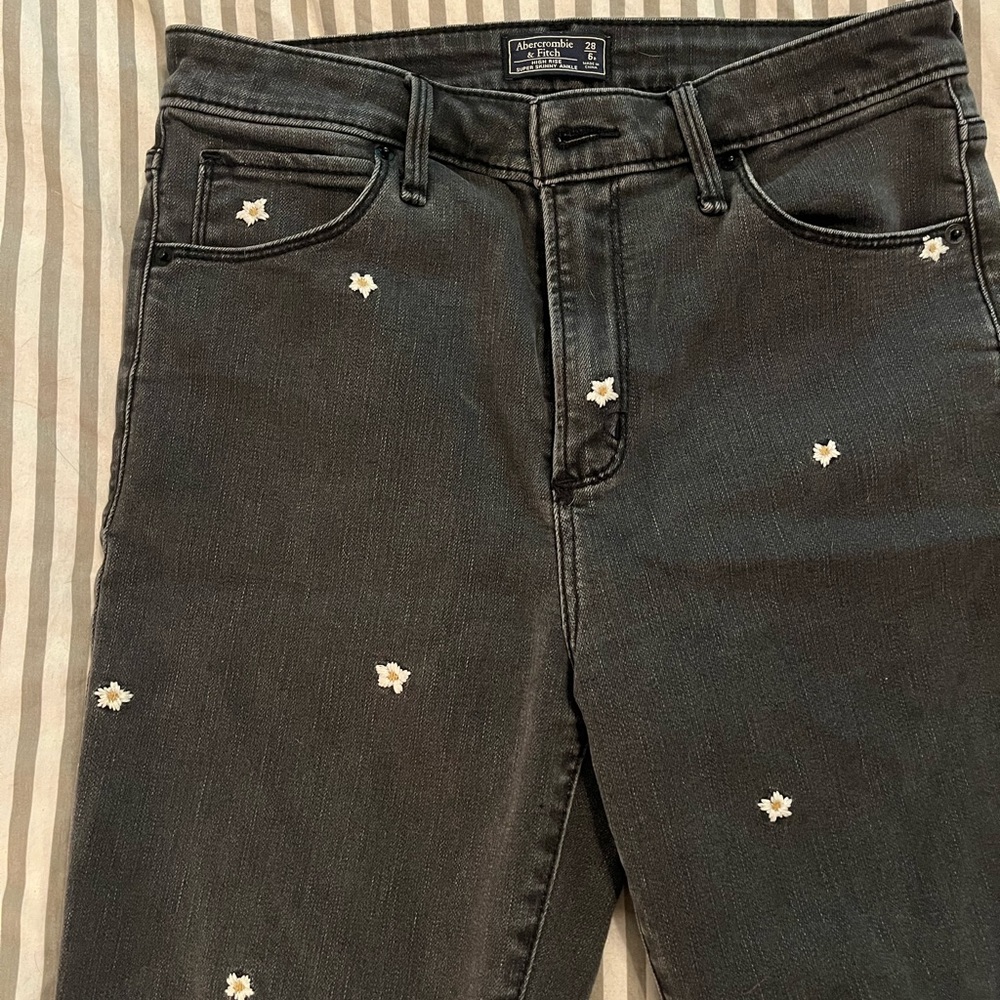Abercrombie Embroidered Jeans